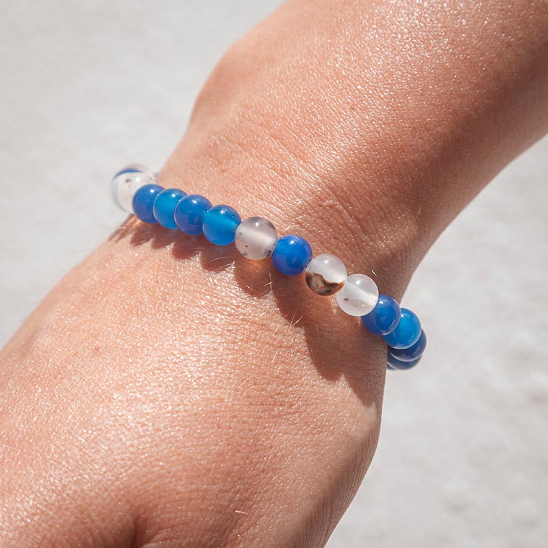 Blue obsidian bracelet deals